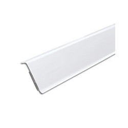 Плинтус ПВХ с кабель-каналами 70мм Деконика 001-0 Белый глянец 2200 мм