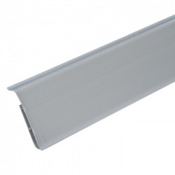 Плинтус ПВХ с кабель-каналами 70мм Деконика 002 Светло-серый 2200мм