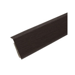 Плинтус ПВХ высотой 70 мм Деконика 303 Венге темный 2200мм с кабель каналом