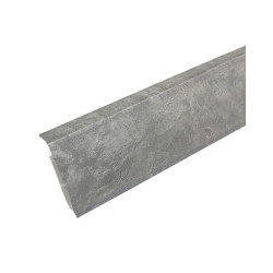  Плинтус ПВХ с кабель-каналами 70мм Деконика, 547 Лофт светло-серый 2200мм