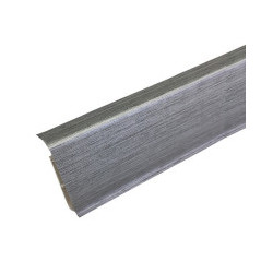 Плинтус ПВХ высота 70 мм Деконика 187 Алюминий темный 2200мм