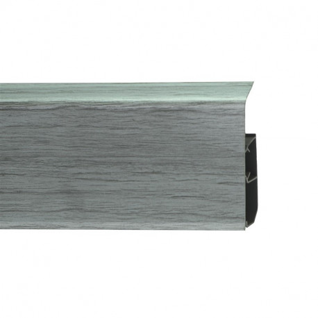 Плинтус ПВХ ROYCE 80 мм 333 Серебристый Жемчуг