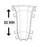 Угол внутренний для плинтуса ROYCE 80 мм в цвет плинтуса