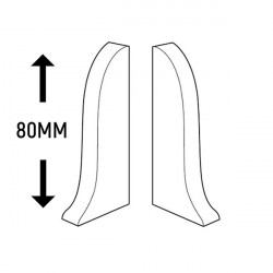 Заглушки торцевые для плинтуса ROYCE 80 мм в цвет плинтуса