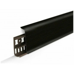 Плинтус ПВХ с кабель-каналами 70 мм Деконика 301 Венге 2200мм