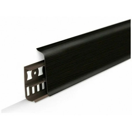 Плинтус ПВХ с кабель-каналами 70 мм Деконика 301 Венге 2200мм