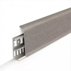 Плинтус 70 мм Деконика Орех серый 296